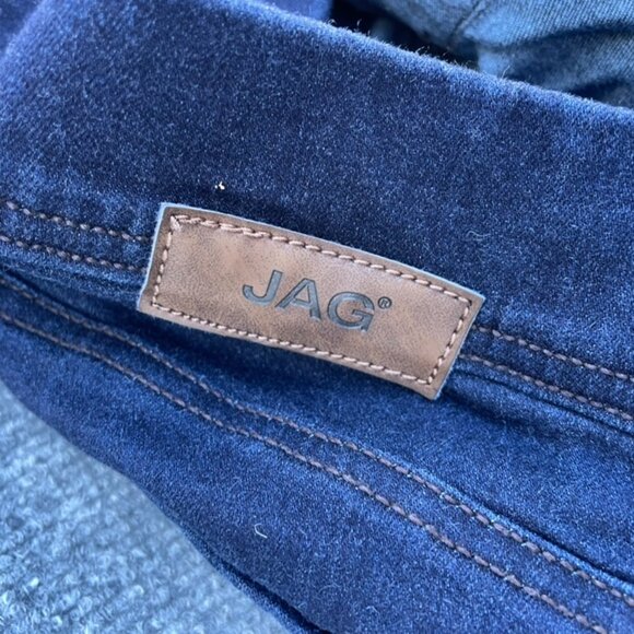 Jag Jeans pull up stretch dark wash leggings straight leg cotton slim mid rise - Picture 4 of 8